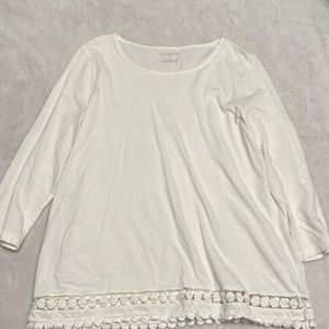 Cream Talbots Blouse